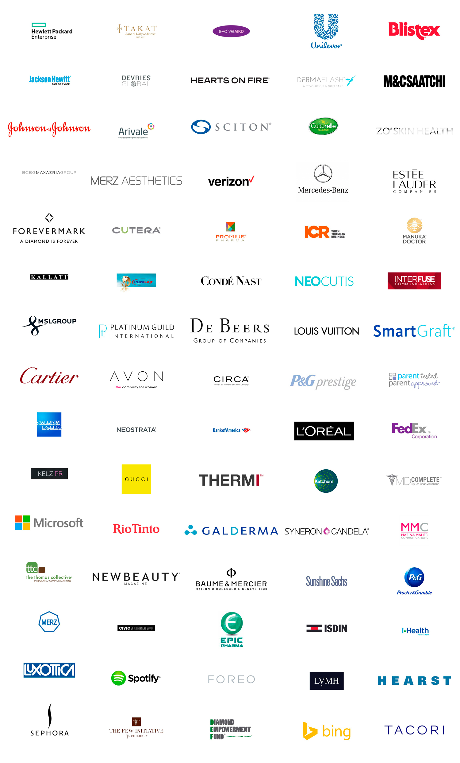 wall of logos